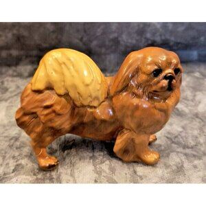 Vintage Mortens Studio Pekingese Dog Statue 1950's